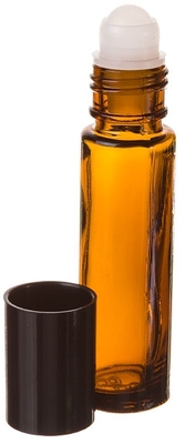 ROLLON 8ML,  AMBER GLASS  BOTTLE