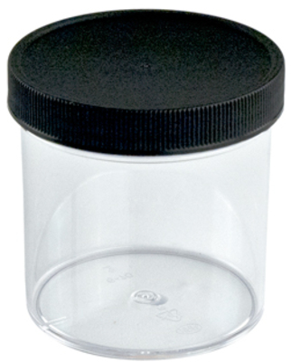 JAR 32 OUNCE, CLEAR -  WITH BLACK  CAP