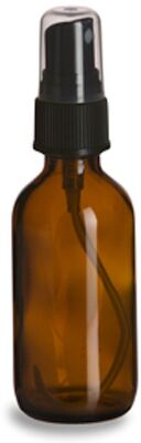 BR 1 OZ AMBER WITH SPRAYER - Black