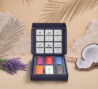 SUNAROMA SOAP  GIFT BOX, 6 PIECES